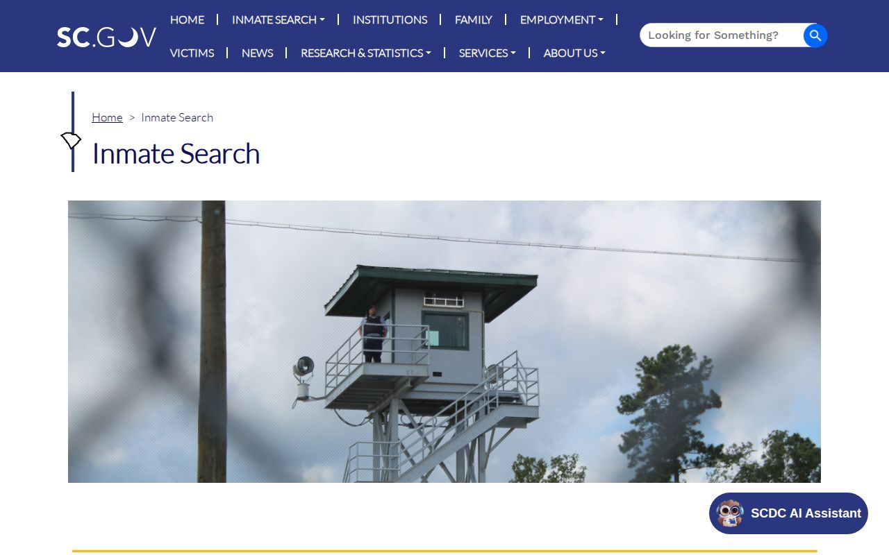 Dillon County released inmate SCDC current-search disclaimer